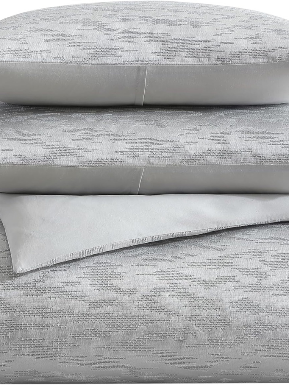 Vera Wang Illusion Grey Comforter Set, King 883893834088